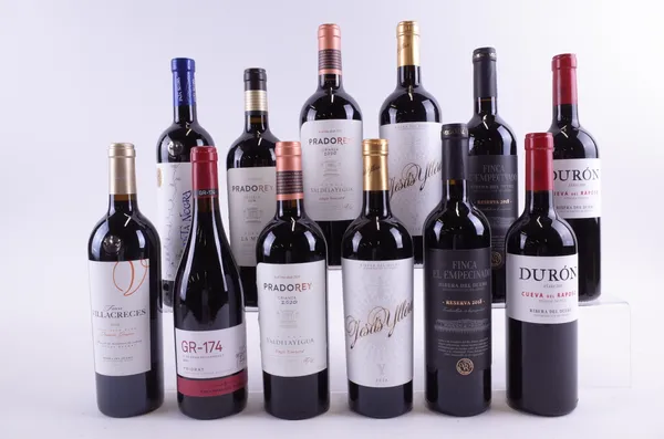 TWELVE BOTTLES SPANISH RED WINE