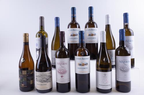 TWELVE BOTTLES GREEK WHITE WINE