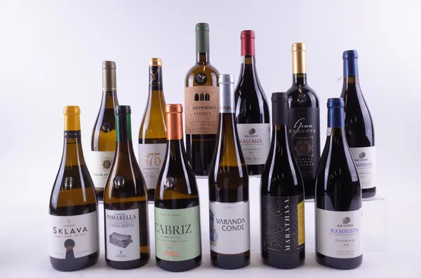 TEN BOTTLES CYPRIOT, GREEK, SPANISH, BRAZILIAN AND PORTUGUESE WHITE AND TWO RED WINE