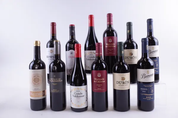 TWELVE BOTTLES SPANISH RED WINE