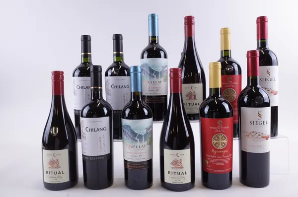 12 BOTTLES CHILEAN RED WINE