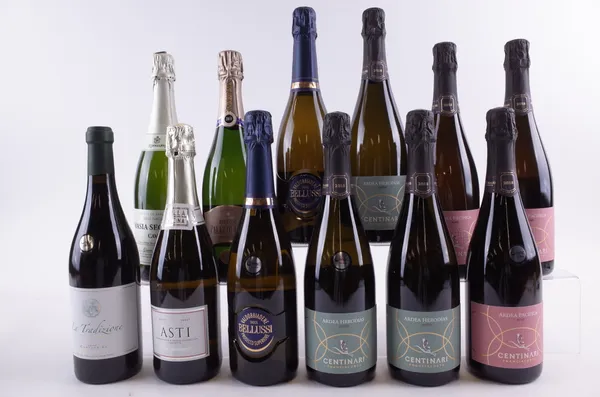 ELEVEN BOTTLES ITALIAN AND ONE SPANISH SPARKLING WINE