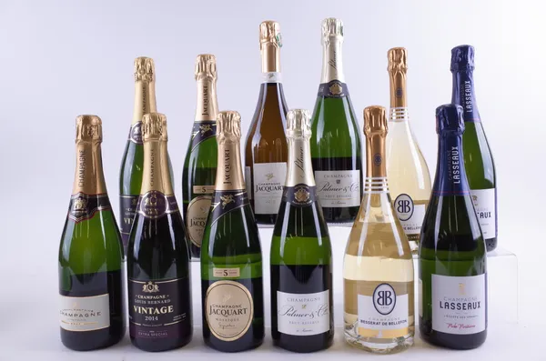 TWELVE BOTTLES CHAMPAGNE