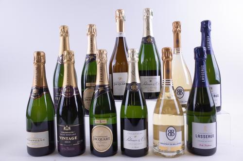 TWELVE BOTTLES CHAMPAGNE
