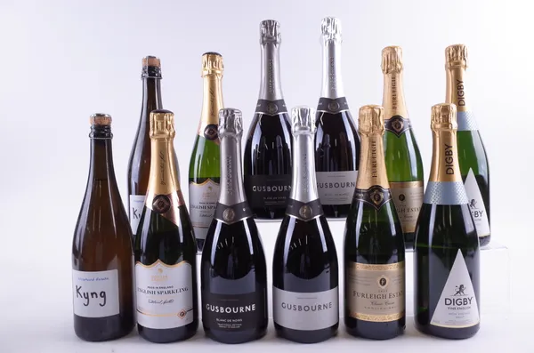 TWELVE BOTTLES ENGLISH SPARKLING WINE