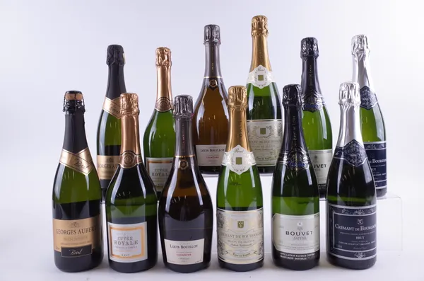 TWELVE BOTTLES FRENCH AND BRAZILIAN SPARKLING WINE