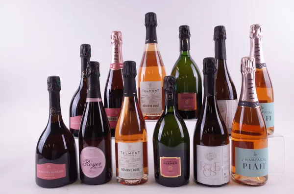 TWELVE BOTTLES ROSÉ CHAMPAGNE