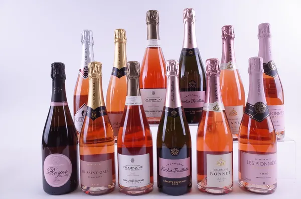 TWELVE BOTTLES ROSÉ CHAMPAGNE