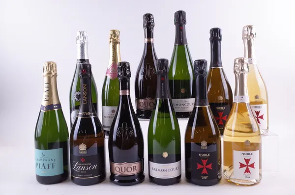 TEN BOTTLES CHAMPAGNE AND TWO ITALIAN SPARKLING WINE