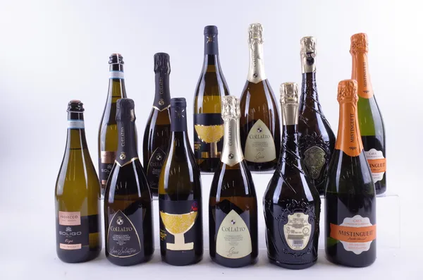 TWELVE BOTTLES SPANISH AND ITALIAN SPARKLING WINE