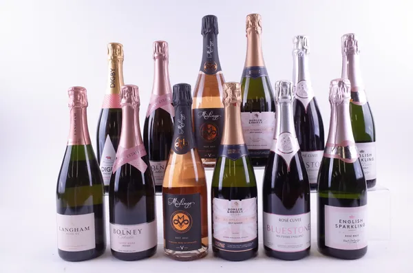 TWELVE BOTTLES ENGLISH SPARKLING ROSÉ WINE