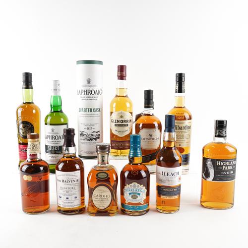 TWELVE BOTTLES OF SCOTTISH WHISKY INCLUDING TWO BOTTLES OF LAPHROAIG (12)