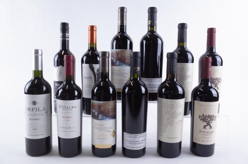 TWELVE BOTTLES ARGENTINIAN RED WINE