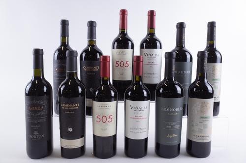 TWELVE BOTTLES ARGENTINIAN RED WINE