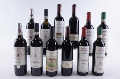 TWELVE BOTTLES ITALIAN RED WINE