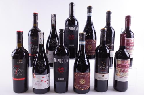 TWELVE BOTTLES ITALIAN RED WINE