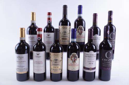TWELVE BOTTLES ITALIAN RED WINE