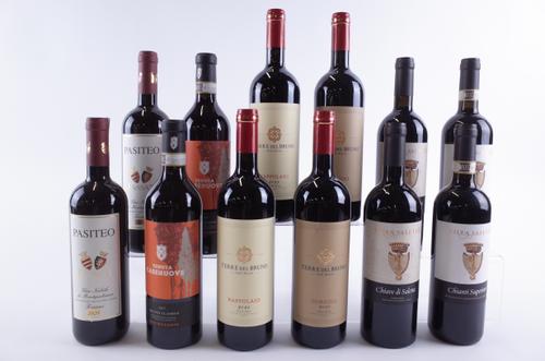 TWELVE BOTTLES ITALIAN RED WINE