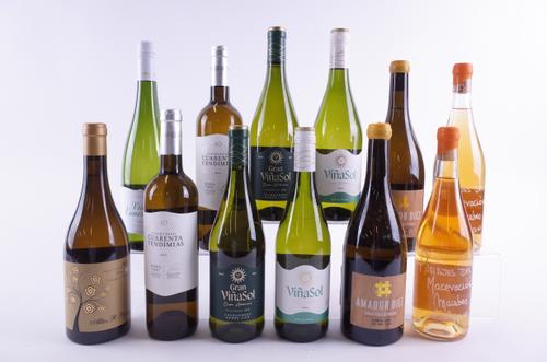 TEN BOTTLES SPANISH WHITE AND TWO ORANGE WINE
