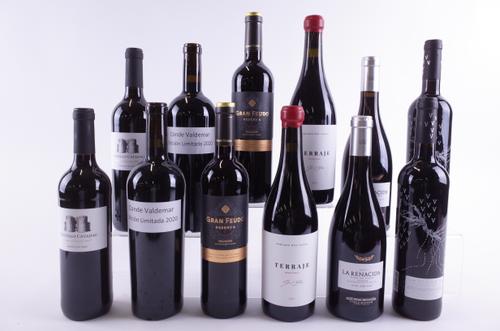 TWELVE BOTTLES SPANISH RED WINE