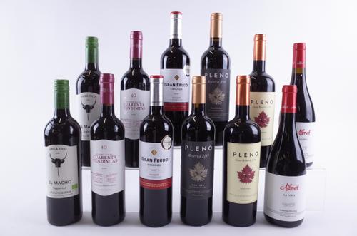 TWELVE BOTTLES SPANISH RED WINE
