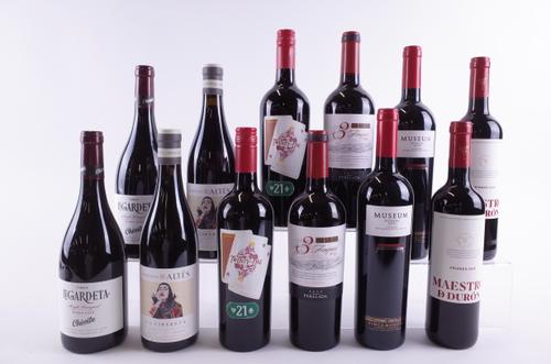 TWELVE BOTTLES SPANISH RED WINE