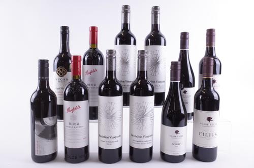 TWELVE BOTTLES AUSTRALIAN RED WINE