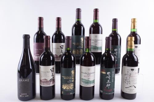 ELEVEN BOTTLES JAPANESE AND ONE TAIWANESE RED WINE