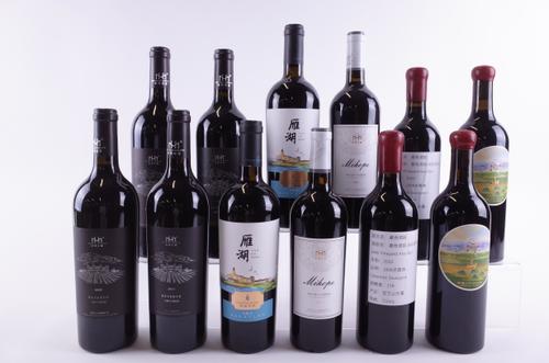 TWELVE BOTTLES CHINESE RED WINE