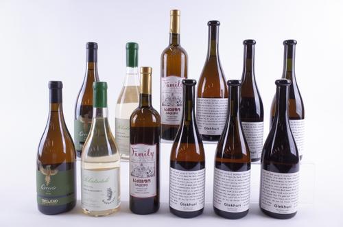 TWELVE BOTTLES GEORGIAN WHITE WINE