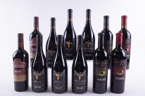 TWELVE BOTTLES GEORGIAN RED WINE