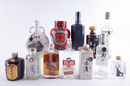 TWELVE BOTTLES BAIJIU AND OTHER SPIRITS