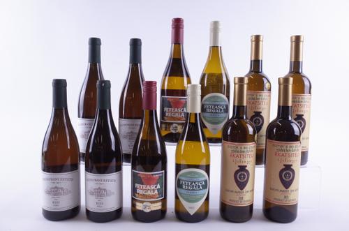 TWELVE BOTTLES GEORGIAN AND ROMANIAN WHITE AND AMBER WINE