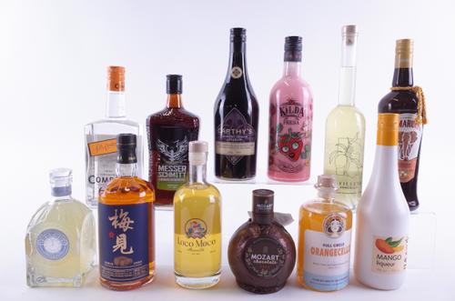 TWELVE BOTTLES VARIOUS LIQUEURS