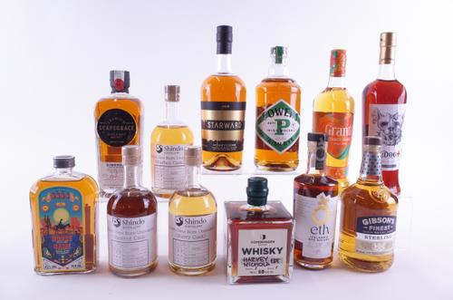 TWELVE BOTTLES WHISKY AND WHISKY-BASED SPIRITS
