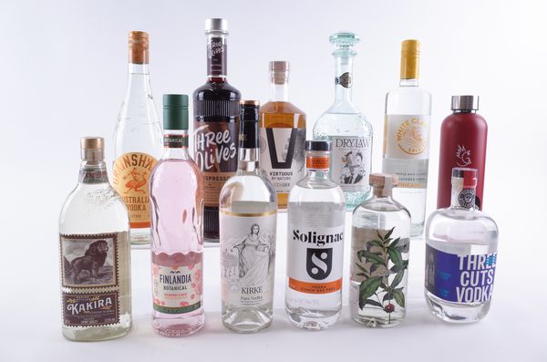 TWELVE BOTTLES FLAVOURED VODKA
