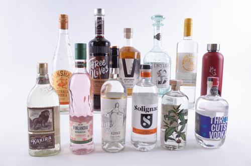 TWELVE BOTTLES FLAVOURED VODKA