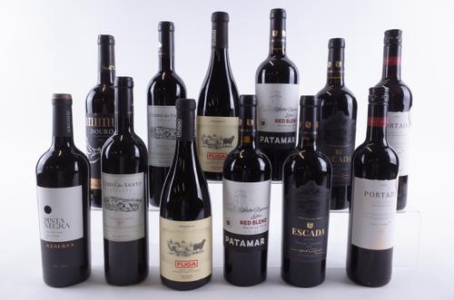TWELVE BOTTLES PORTUGUESE RED WINE