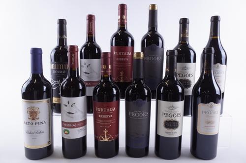 TWELVE BOTTLES PORTUGUESE RED WINE