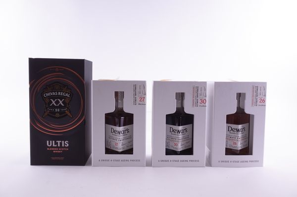FOUR BOTTLES LUXURY SCOTCH WHISKY