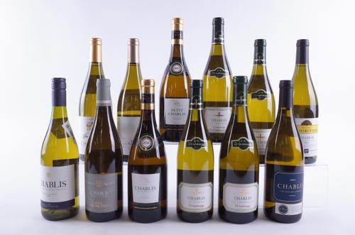 TWELVE BOTTLES CHABLIS