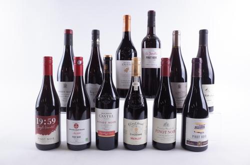 TEN BOTTLES FRENCH PINOT NOIR AND TWO RED WINE