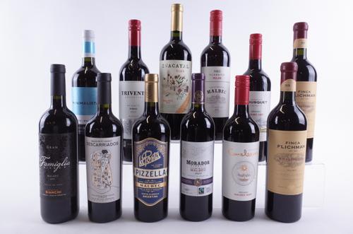 TWELVE BOTTLES ARGENTINIAN RED WINE