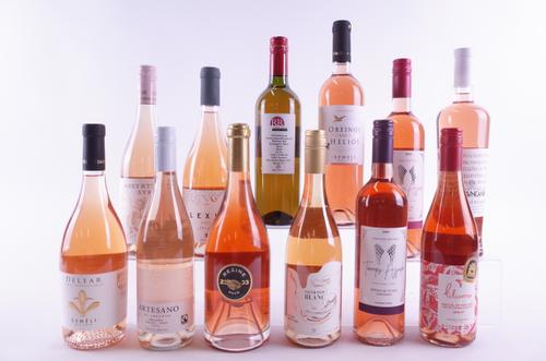 TWELVE BOTTLES GREEK AND CHILEAN ROSÉ WINE
