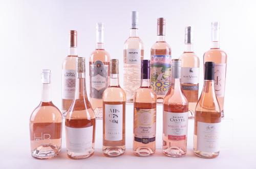 TWELVE BOTTLES FRENCH ROSÉ WINE