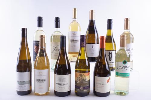 TWELVE BOTTLES AMERICAN WHITE WINE