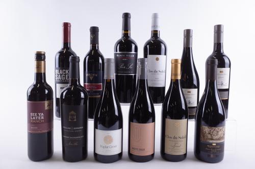 TWELVE BOTTLES CANADIAN RED WINE