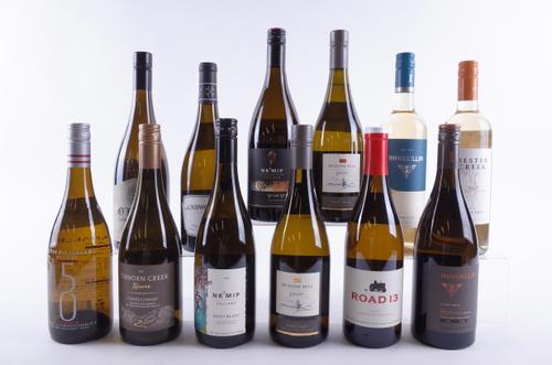 TWELVE BOTTLES CANADIAN WHITE WINE
