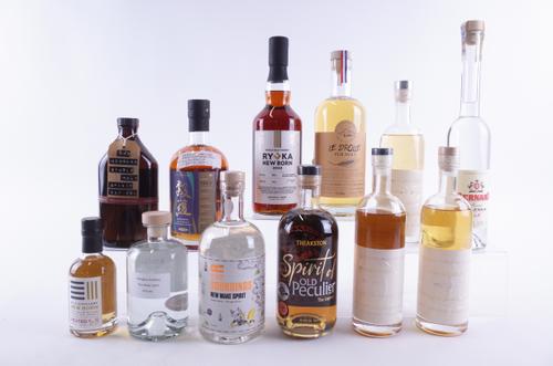 TWELVE BOTTLES WHISKY AND NEW MAKE SPIRITS