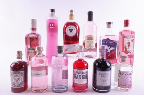 TWELVE BOTTLES FLAVOURED GIN